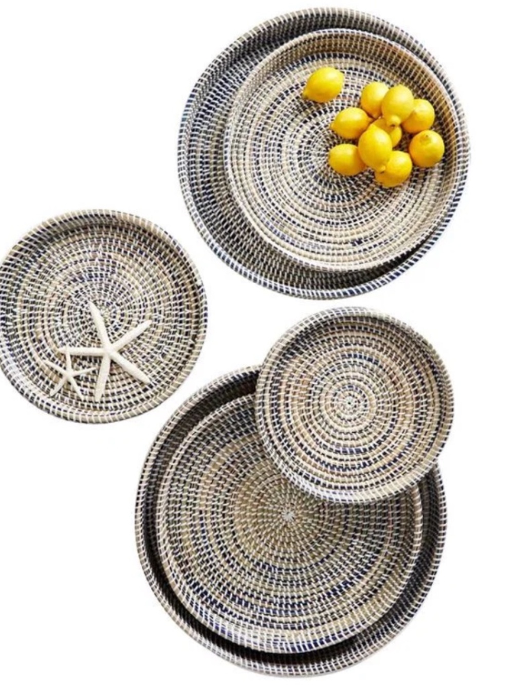 S/3 Nested Woven Tray